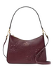 Kate Spade New York Margot Floral Applique Shoulder Bag Dark Merlot