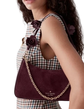 Kate Spade New York Margot Floral Handle Shoulder Bag Grenache