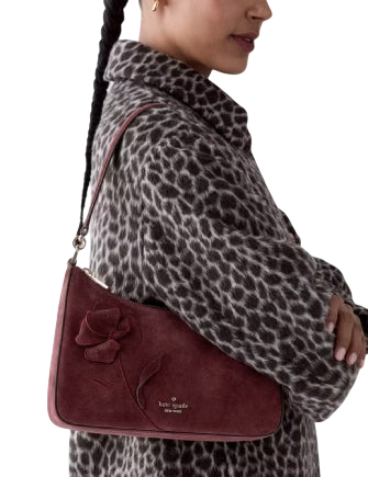 Kate Spade New York Margot Floral Medium Shoulder Bag Grenache