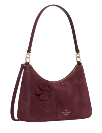 Kate Spade New York Margot Floral Medium Shoulder Bag Grenache