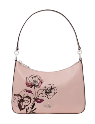 Kate Spade New York Margot Floral Medium Shoulder Bag Rose Smoke