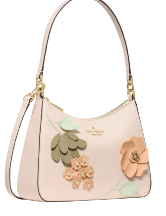 Kate Spade New York Margot Floral Shoulder Bag Fresh Peach 