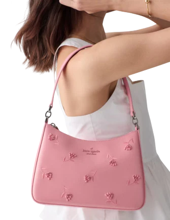 Kate Spade New York Margot Floral Shoulder Bag Grapefruit Soda