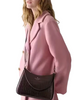 Kate Spade New York Margot Metallic Croc Embossed Convertible Shoulder Bag Hot Fudge