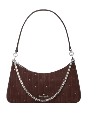 Kate Spade New York Margot Quilted Suede Shoulder Bag