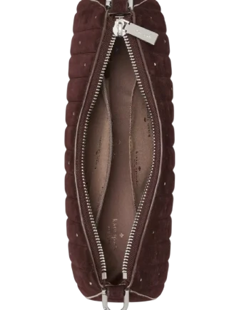 Kate Spade New York Margot Quilted Suede Shoulder Bag Hot Fudge