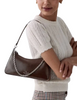 Kate Spade New York Margot Shiny Leather Shoulder Bag Hot Fudge
