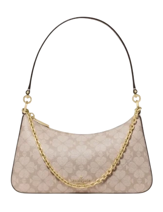 Kate Spade New York Margot Spade Flower Coated Canvas Shoulder Bag  Moondust 