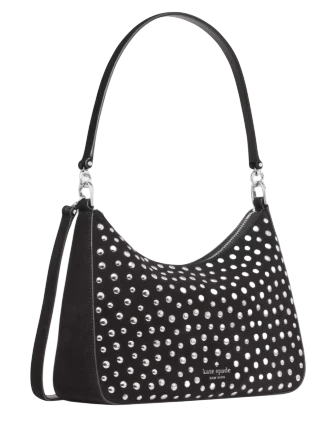 Kate Spade New York Margot Studded Medium Shoulder Bag Black