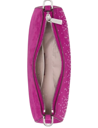 Kate Spade New York Margot Studded Suede Shoulder Bag Beet