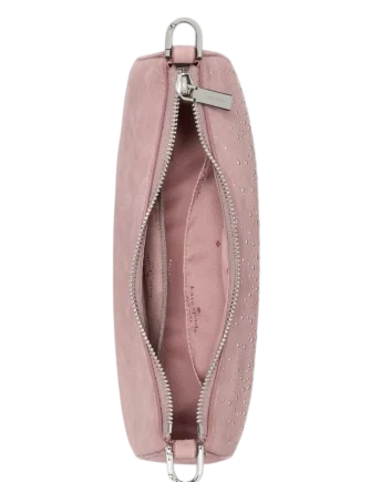 Kate Spade New York Margot Studded Suede Shoulder Bag Dusk Rose
