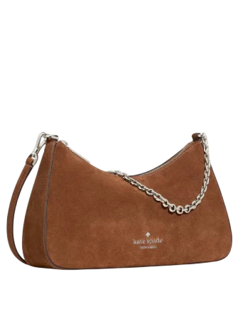 Kate Spade New York Margot Suede Crossbody Bag Warm Gingerbread