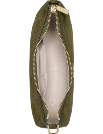 Kate Spade New York Margot Suede Medium Shoulder Bag Enchanted Green