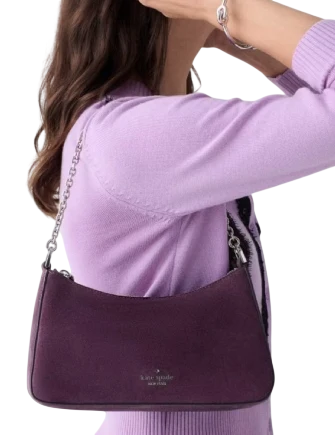Kate Spade New York Margot Suede Shoulder Bag Jet Set
