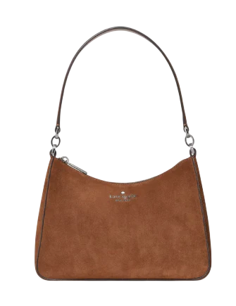 Kate Spade New York Margot Suede Shoulder Bag Warm Gingerbread