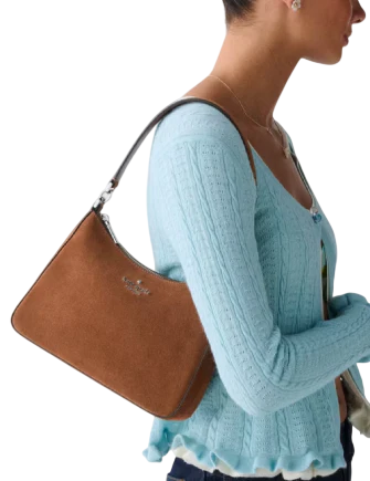 Kate Spade New York Margot Suede Shoulder Bag Warm Gingerbread