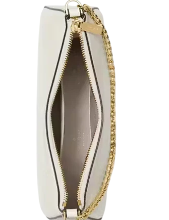 Kate Spade New York Margot Textured Patent Leather Convertible Crossbody Meringue