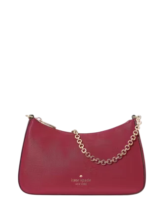 Kate Spade New York Margot Textured Patent Leather Convertible Crossbody Red Jam