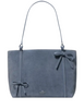 Kate Spade New York Marlowe Bow Suede Tote Bag Palladium Lic