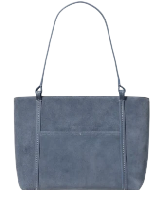 Kate Spade New York Marlowe Bow Suede Tote Bag Palladium Lic