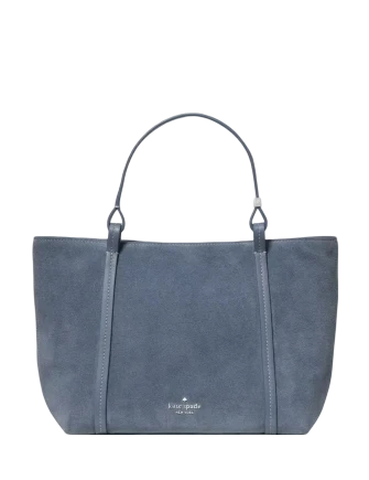 Kate Spade New York Marlowe Suede Small Tote Bag Cinder Grey