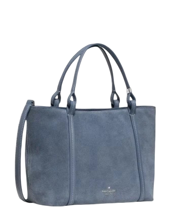 Kate Spade New York Marlowe Suede Small Tote Bag Cinder Grey