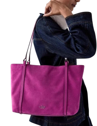Kate Spade New York Marlowe Suede Tote Bag Beet