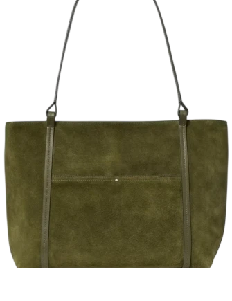 Kate Spade New York Marlowe Suede Tote Bag Enchanted Green 