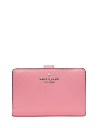 Kate Spade New York Medium Bifold Wallet Grapefruit Soda