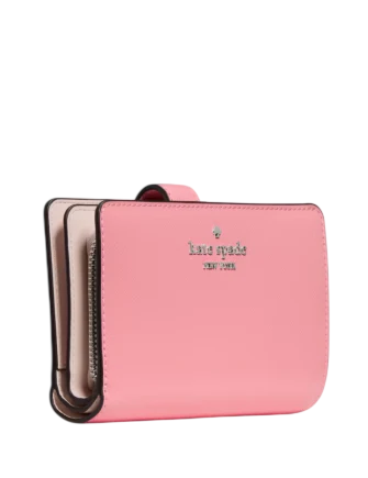 Kate Spade New York Medium Bifold Wallet Grapefruit Soda