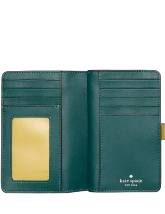 Kate Spade New York Medium Bifold Wallet Laurel Leaf 