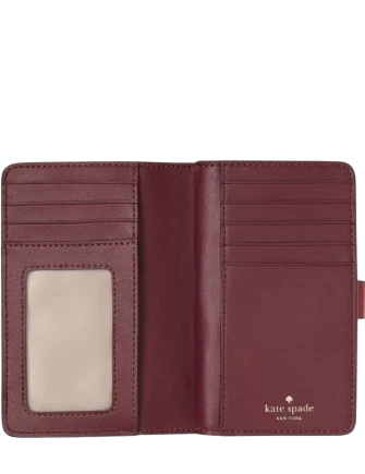 Kate Spade New York Medium Bifold Wallet Red Jasper