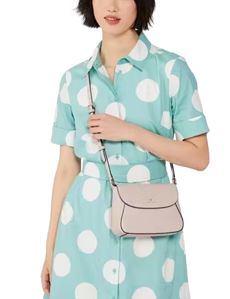 Kate Spade New York Monica Small Flap Crossbody Cozy Grey