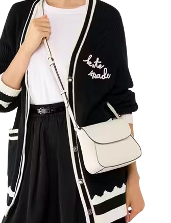 Kate Spade New York Monica Small Flap Crossbody Parchment