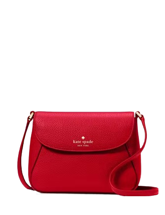 Kate Spade New York Monica Small Flap Crossbody Perfect Cherry