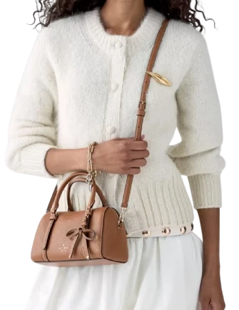 Kate Spade New York Monroe Small Satchel Bag Warm Gingerbread