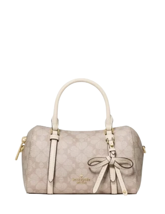 Kate Spade New York Monroe Spade Flower Coated Canvas Small Satchel Bag