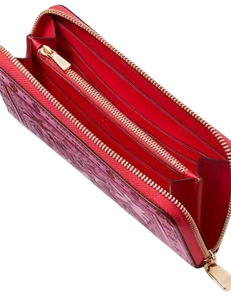 Kate Spade New York Morgan Bandana Zip-around Continental Wallet Pink