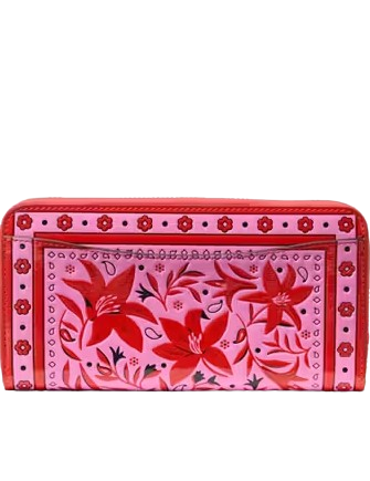 Kate Spade New York Morgan Bandana Zip-around Continental Wallet Pink