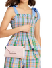 Kate Spade New York Morgan Bow Embellished Patent Leather Envelope Flap Crossbody Crepe Pink