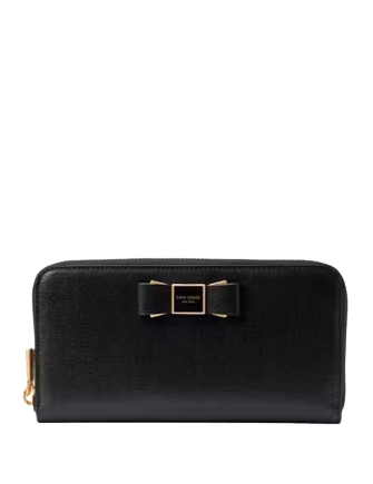 Kate Spade New York Morgan Bow Embellished Zip-around Continental Wallet
