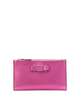 Kate Spade New York Morgan Bow Metallic Small Slim Bifold Wallet Bikini Pink