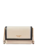 Kate Spade New York Morgan Colorblocked Flap Chain Wallet Earthenware Black