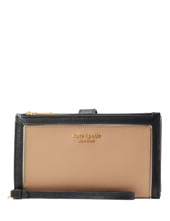 Kate Spade New York Morgan Colorblocked Phone Wallet Black Tan 