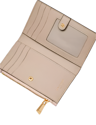 Kate Spade New York Morgan Colorblocked Small Slim Bifold Wallet Pale Dogwood