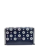 Kate Spade New York Morgan Daisy Dot Flap Chain Wallet Parisian Navy