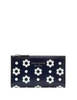 Kate Spade New York Morgan Daisy Dot Small Slim Bifold Wallet Parisian Navy