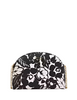 Kate Spade New York Morgan Tropical Foliage Double Zip Dome Crossbody Black