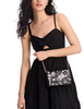 Kate Spade New York Morgan Tropical Foliage Flap Chain Wallet Black 