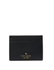 Kate Spade New York NYC Big Apple Small Slim Card Holder Black 